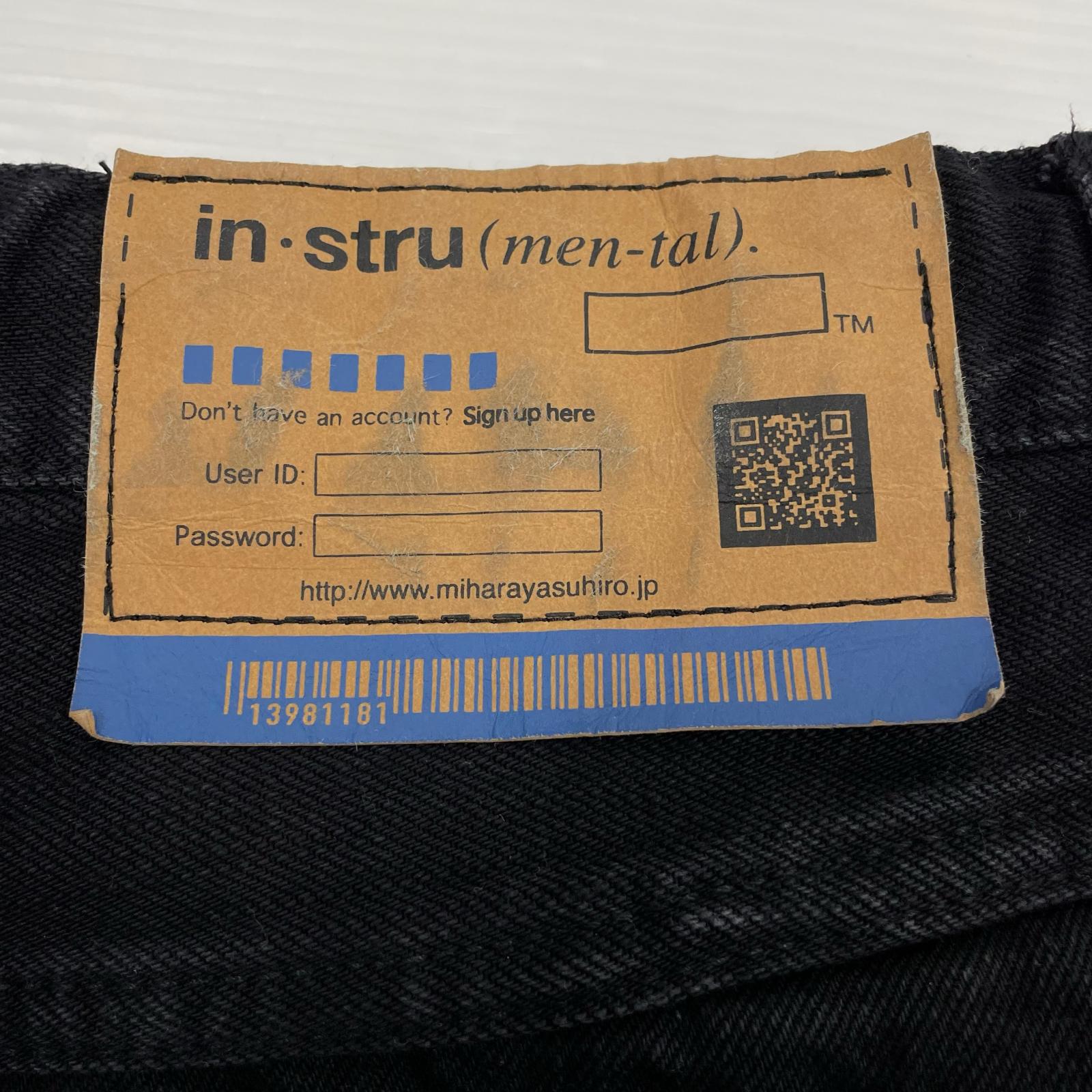 デニムパンツ One Washed Selvage Denim Baggy Pants 44 ブラック