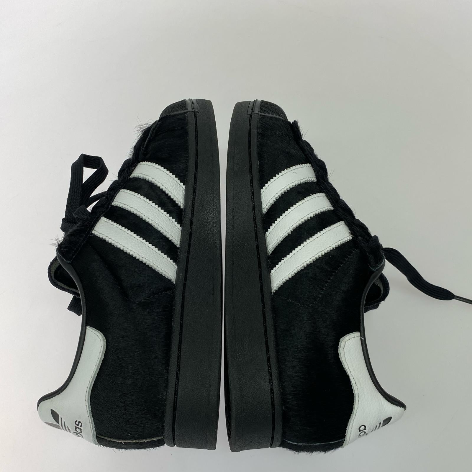 スニーカー SUPERSTAR II ローカットスニーカー 毛皮 黒 (24.5) 24.5cm (US6 1/2 UK6 EU39) ブラック