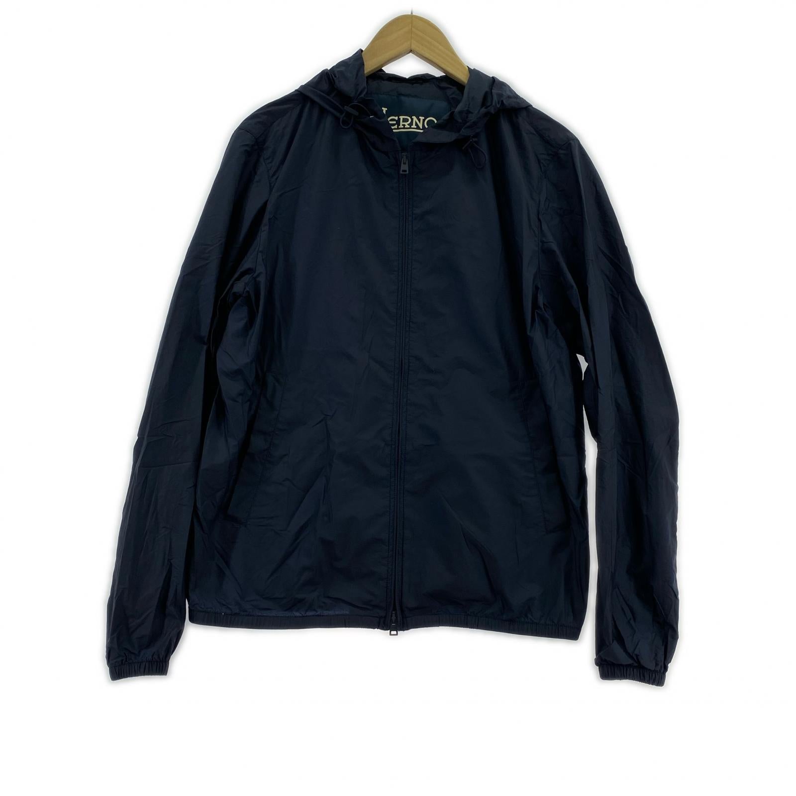 ジャケット HERNO パッカブルナイロンパーカー 46 ネイビー 46 ネイビー