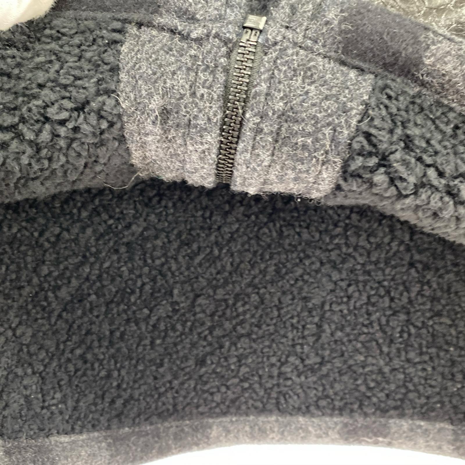 ジャケット 25AW マッキーノウール×レザー Wネーム ベスト S ブラック S ブラック