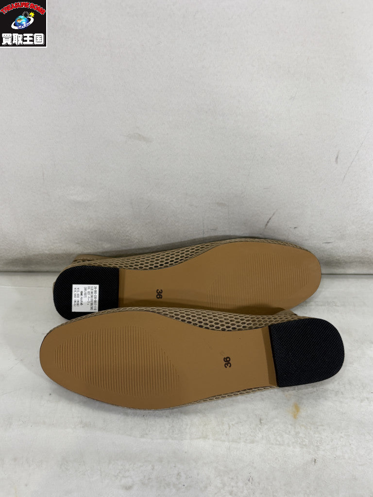 シューズ REMME メッシュスリッポン 36 ベージュ
