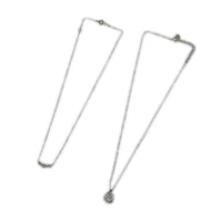 ネックレス SILVERネックレス 2点セット シルバー