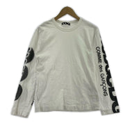 長袖Tシャツ CDG スリーブロゴ L/S 白 S S ホワイト