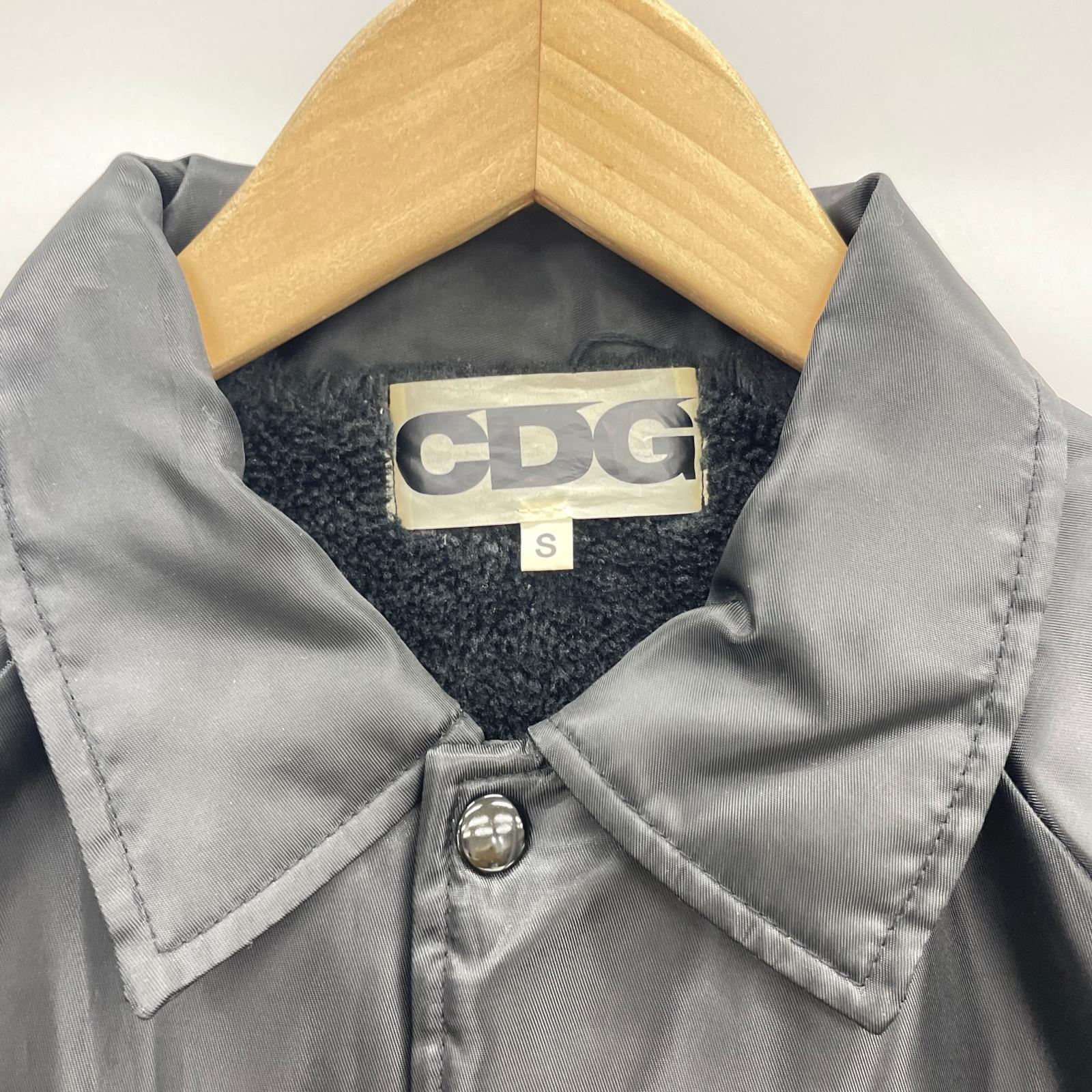 ジャケット CDG 裏ボア コーチジャケット 黒 S S ブラック