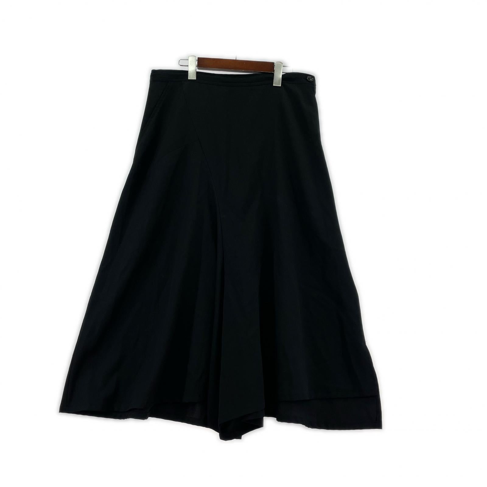 パンツ フレア サルエル ワイドパンツ 黒 2 2 ブラック