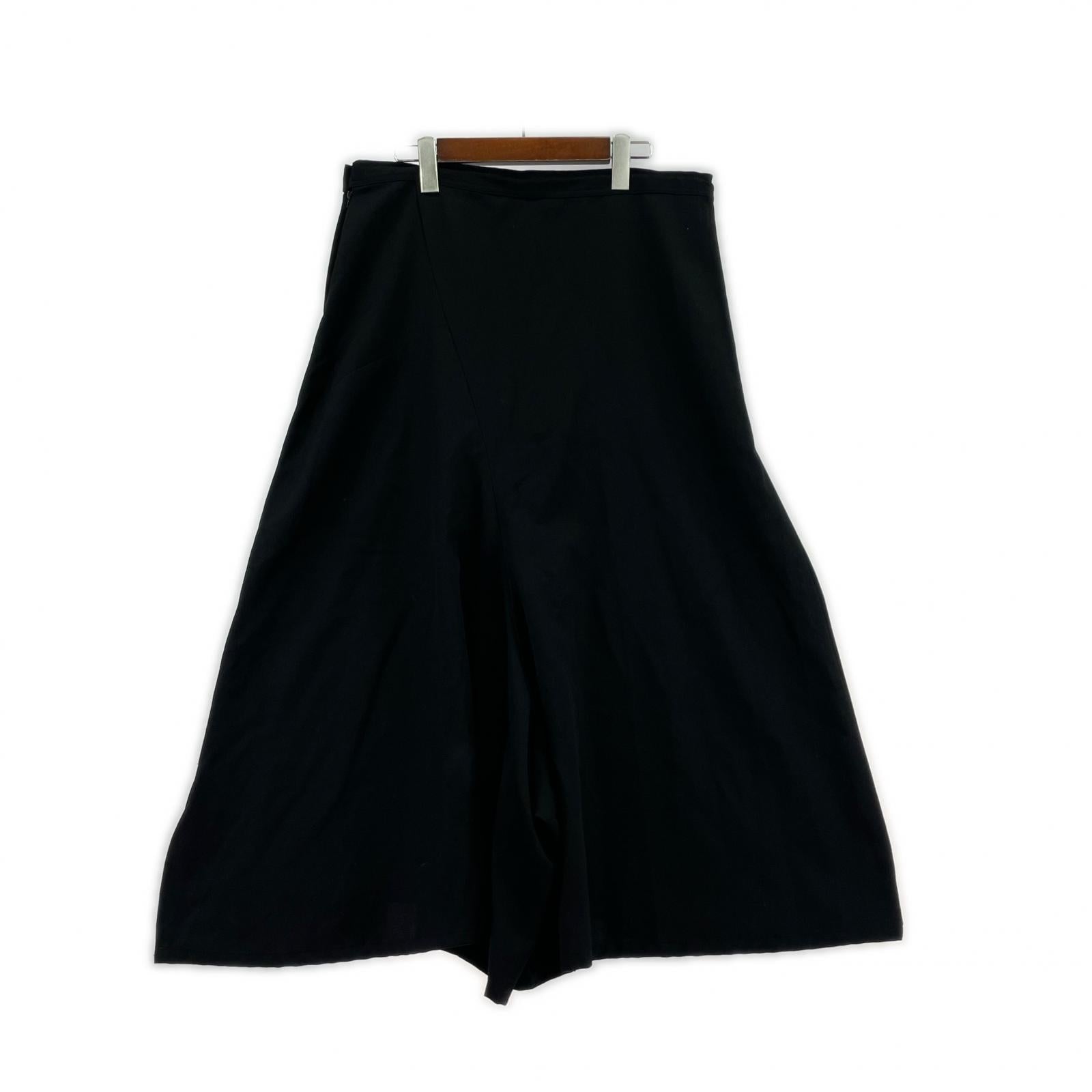 パンツ フレア サルエル ワイドパンツ 黒 2 2 ブラック