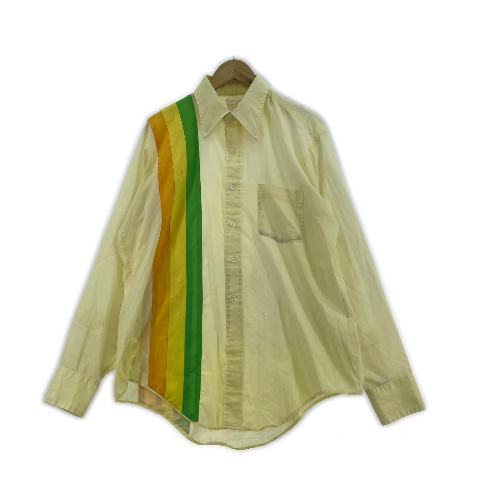 長袖シャツ ARROW 70s イエロー イエロー