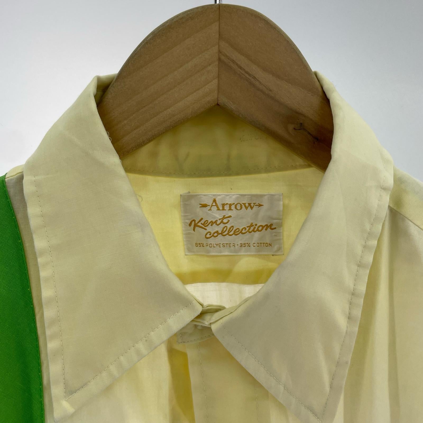 長袖シャツ ARROW 70s イエロー イエロー