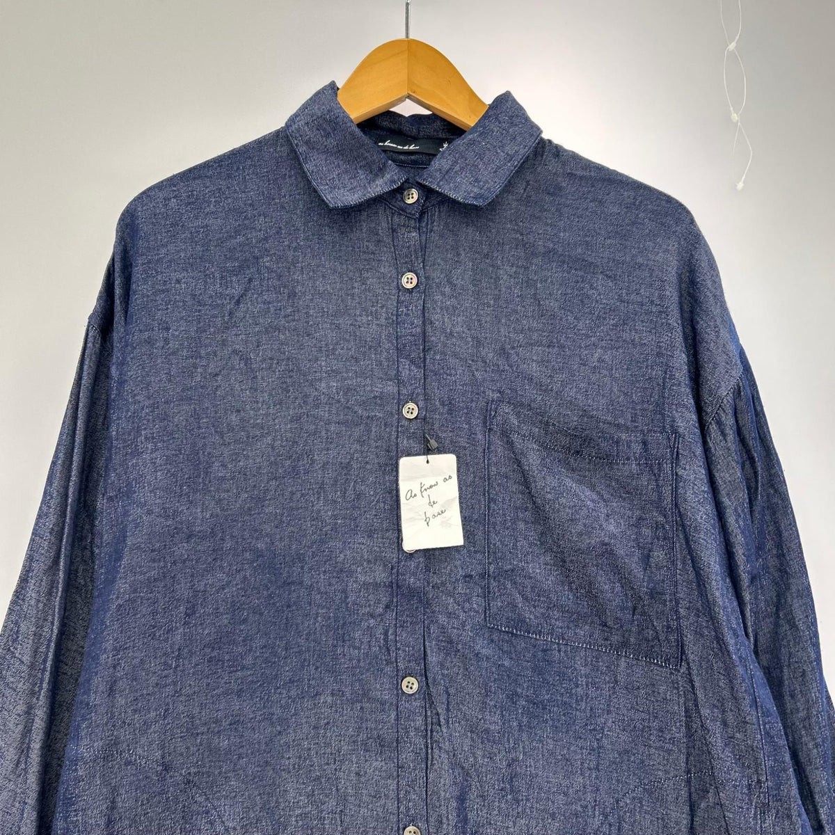 ワンピース de base テロリラSHOP シャツワンピース 1 ブルー