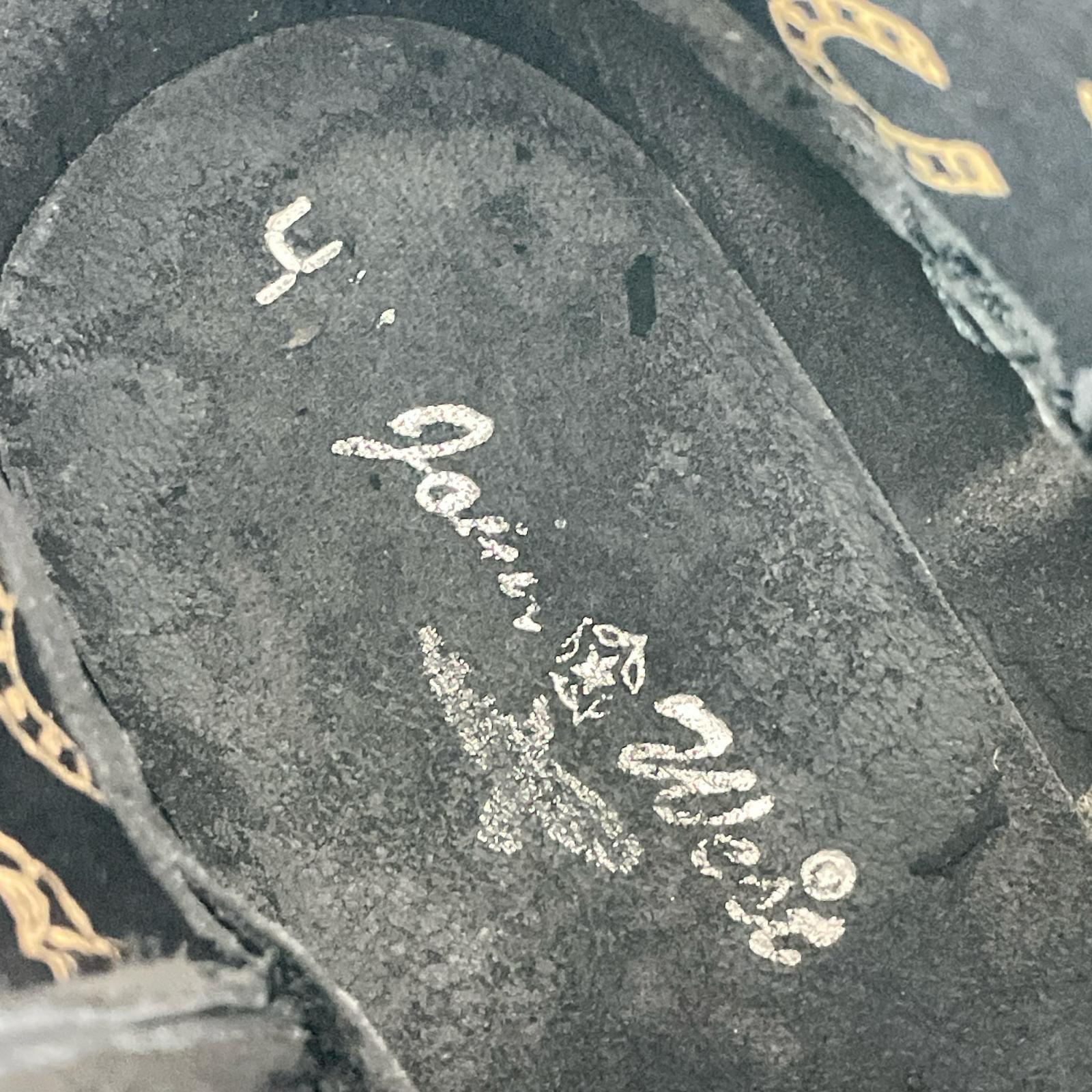 ブーツ blank WESTERN BOOTS SERAOHIM 加工ウエスタンブーツ 0 ブラック