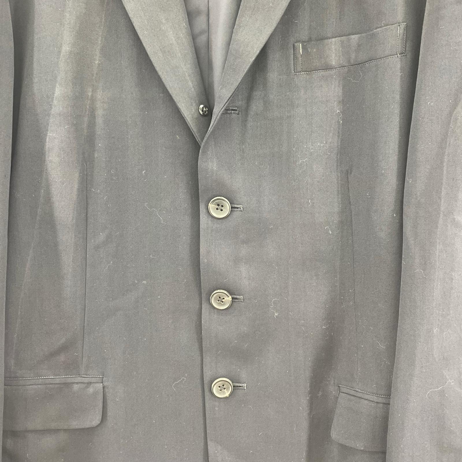 ジャケット Yohji Yamamoto POUR HOMME 93AW ウールギャバ4Bジャケット M ネイビー M