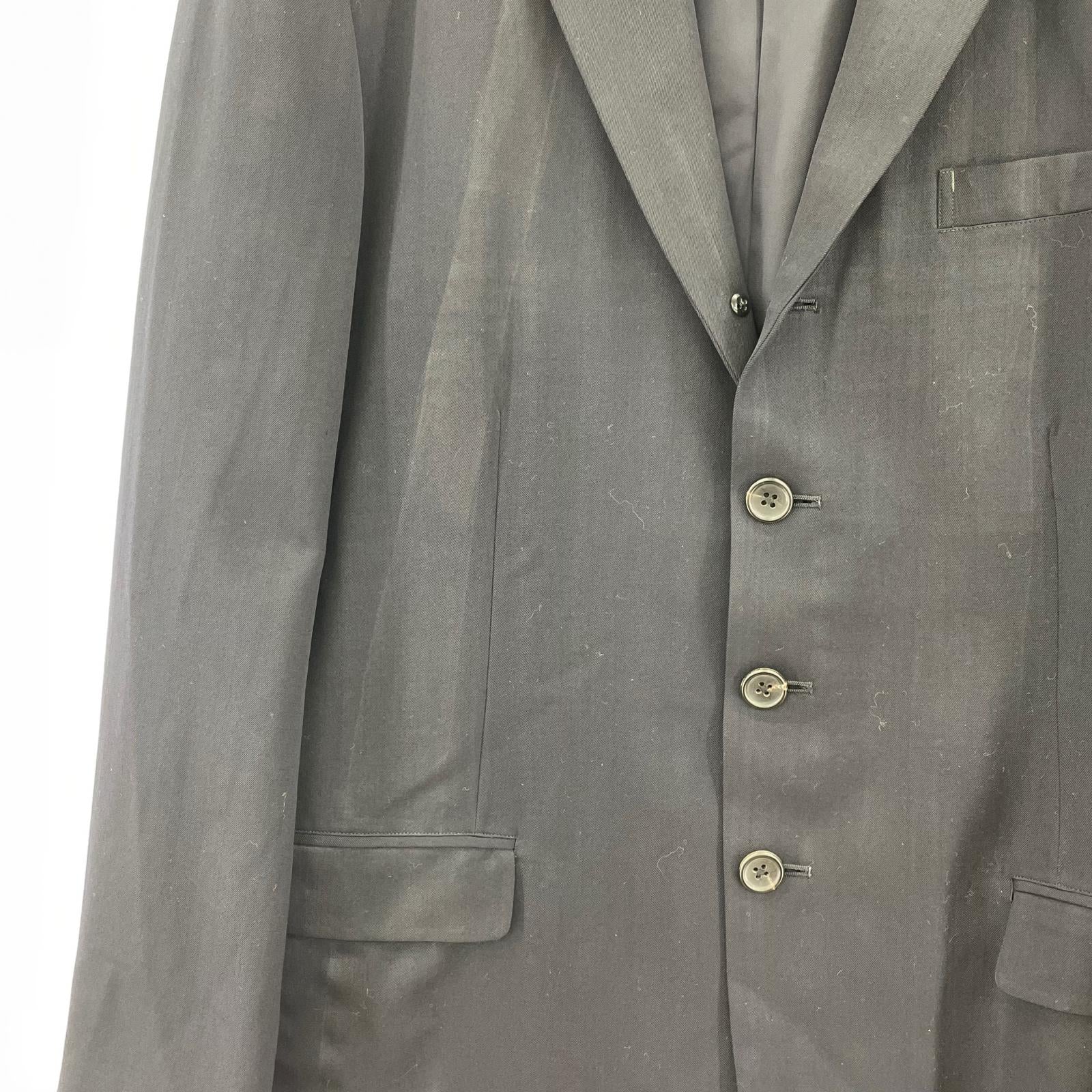 ジャケット Yohji Yamamoto POUR HOMME 93AW ウールギャバ4Bジャケット M ネイビー M