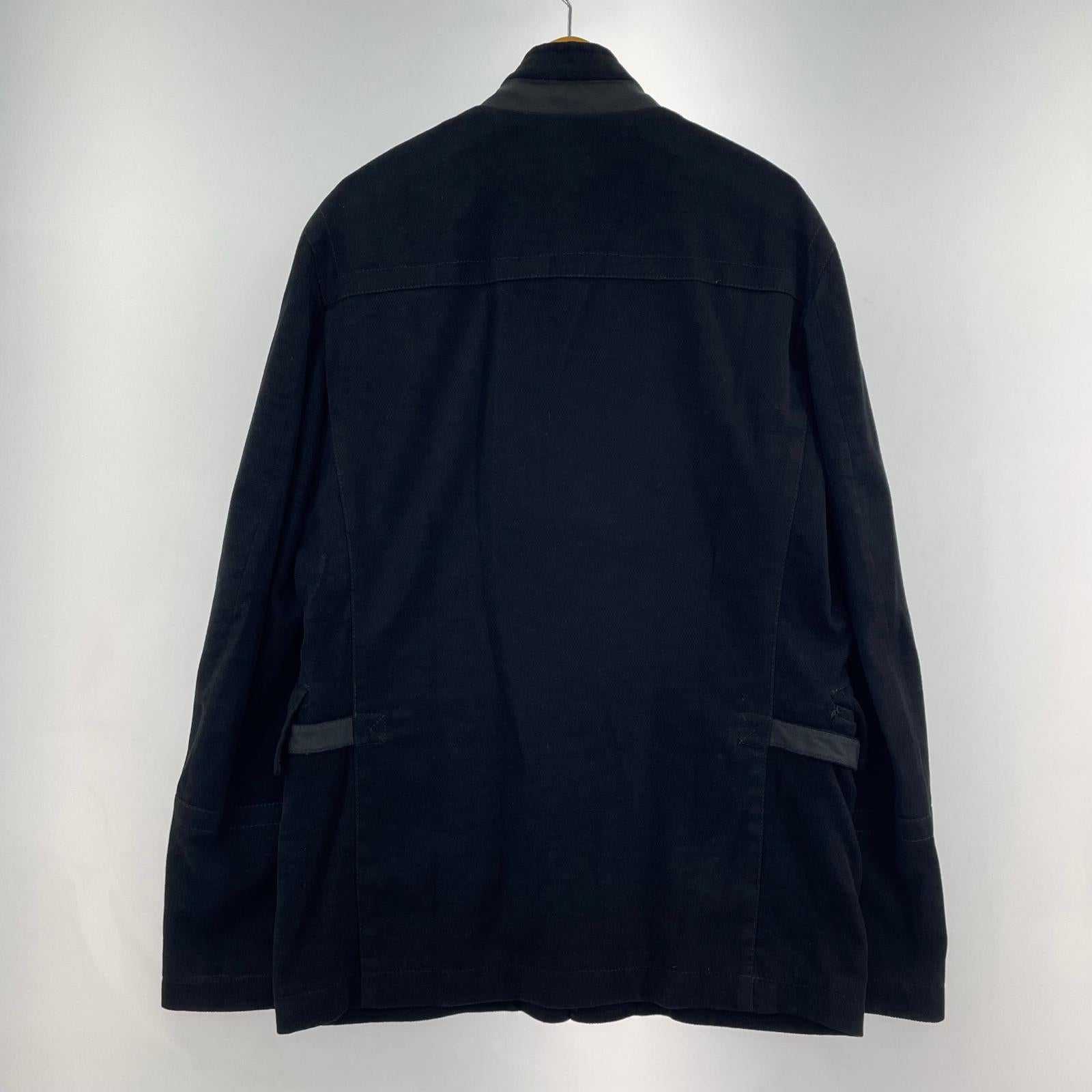 ジャケット DIRK BIKKEMBERGS デザインスタンドカラージャケット 48 ブラック ブラック