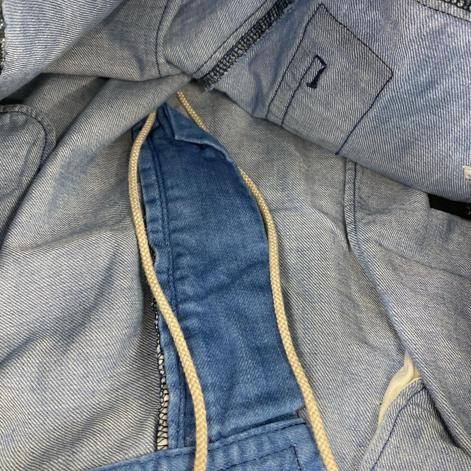 デニムパンツ Y's 8OZ SPOTTED DENIM SAROUEL PANTS デニムオーバーパンツ 3 ブルー 3 ブルー