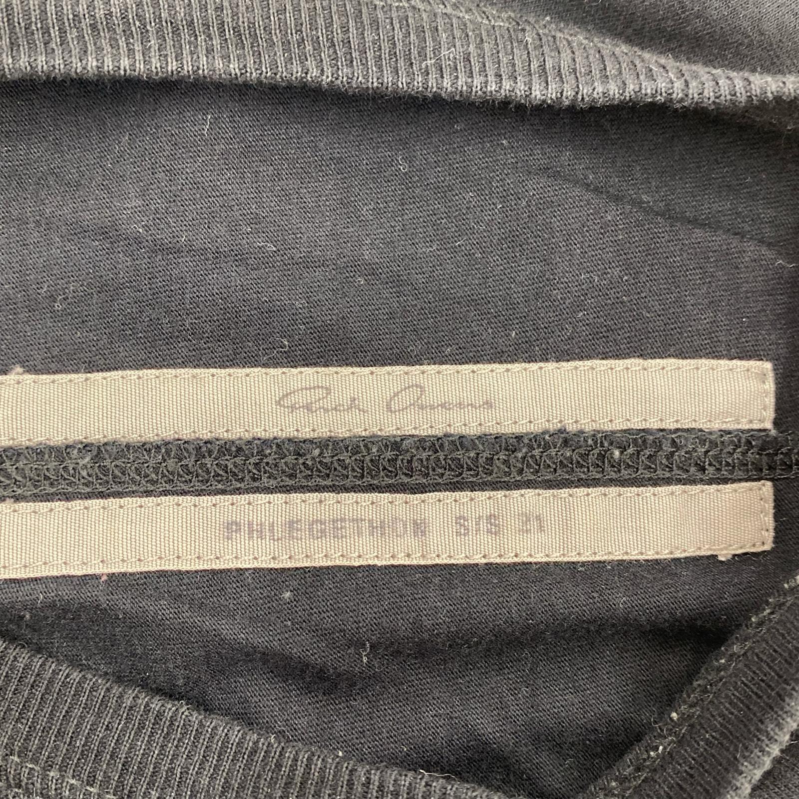 半袖Tシャツ Rick Owens S/S POCKET LEVEL TEE デザインポケットTee L ブラック L ブラック