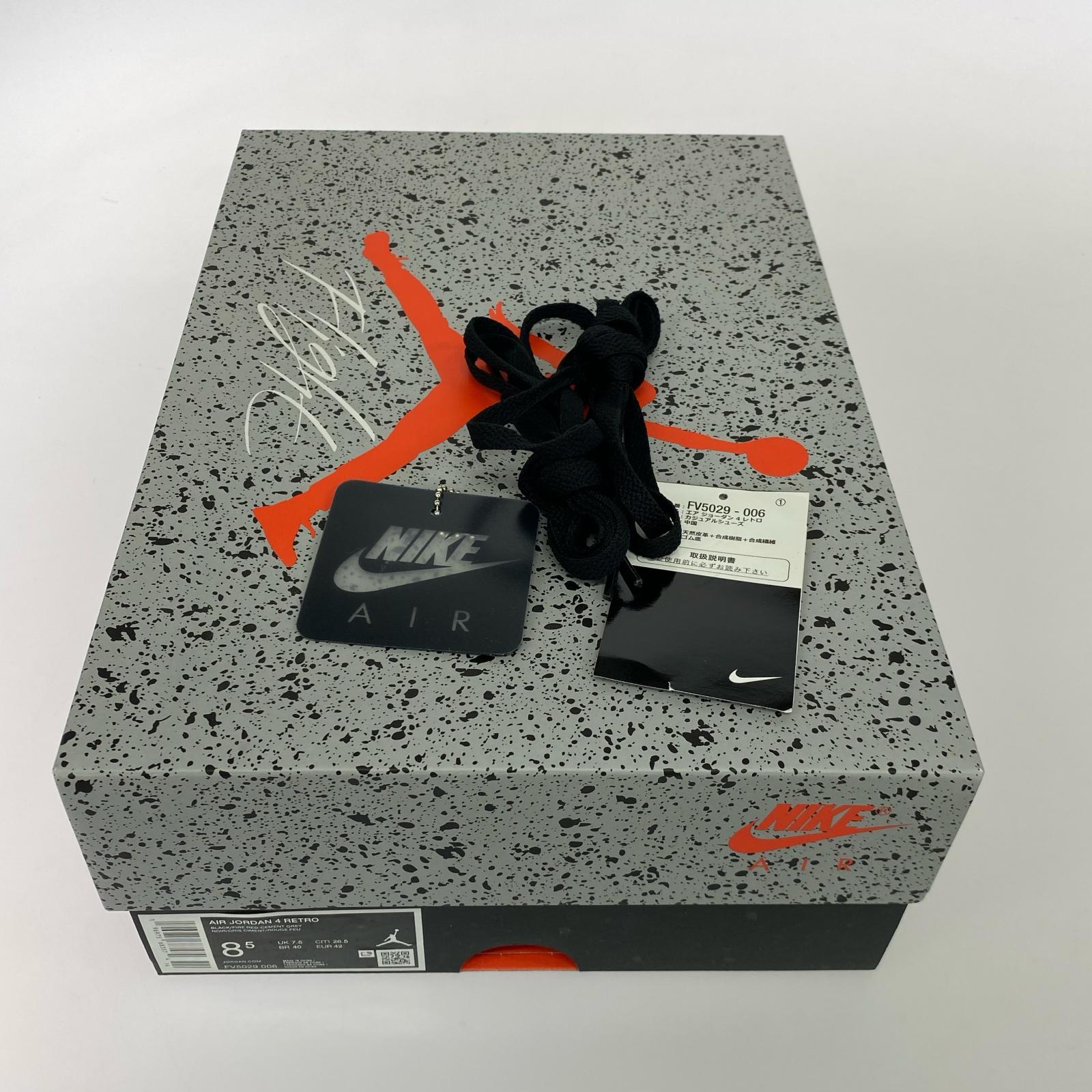 スニーカー Nike Air Jordan 4 Retro Bred Reimagined 26.5cm (US8 1/2 UK8 EU43) ブラック