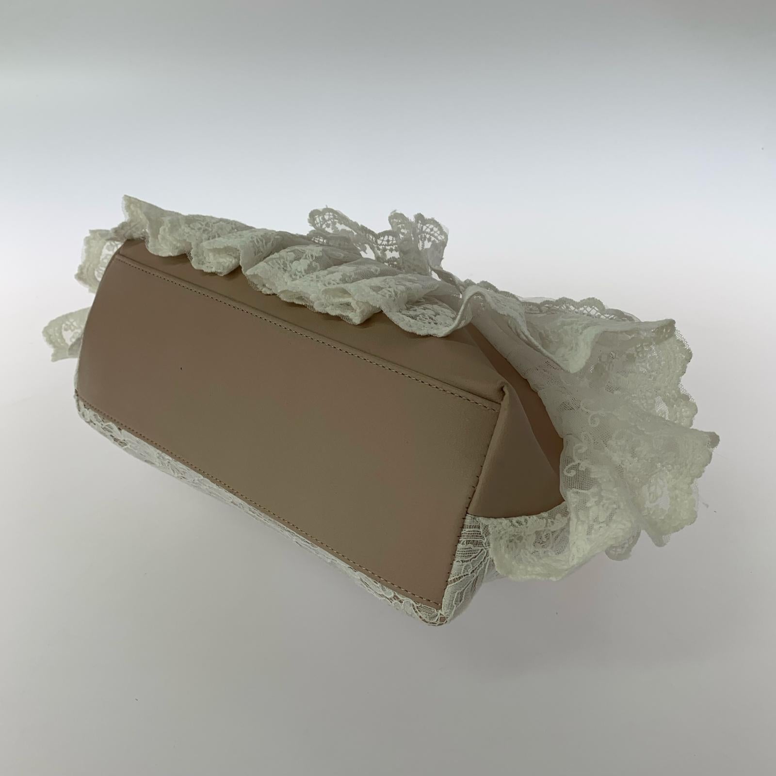 ハンドバッグ レースがま口バッグ ピンク