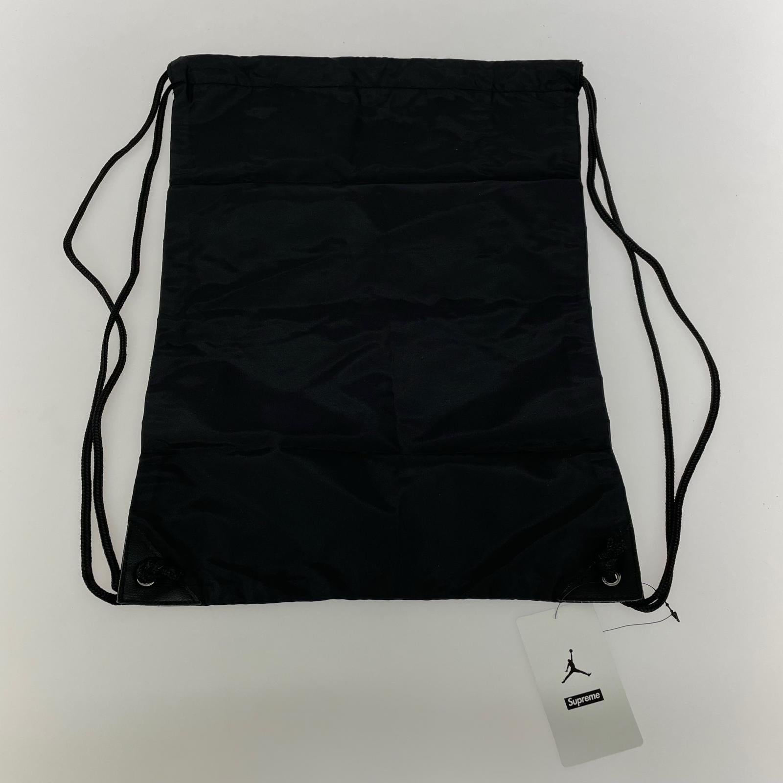 リュック・デイパック Supreme×Jordan Drawstring Bag MA0930-023 黒 ブラック