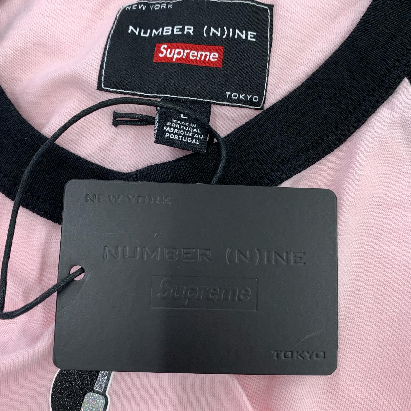 長袖Tシャツ Supreme×Number(N)ine×Mickey Mouse ピンク (L) L
