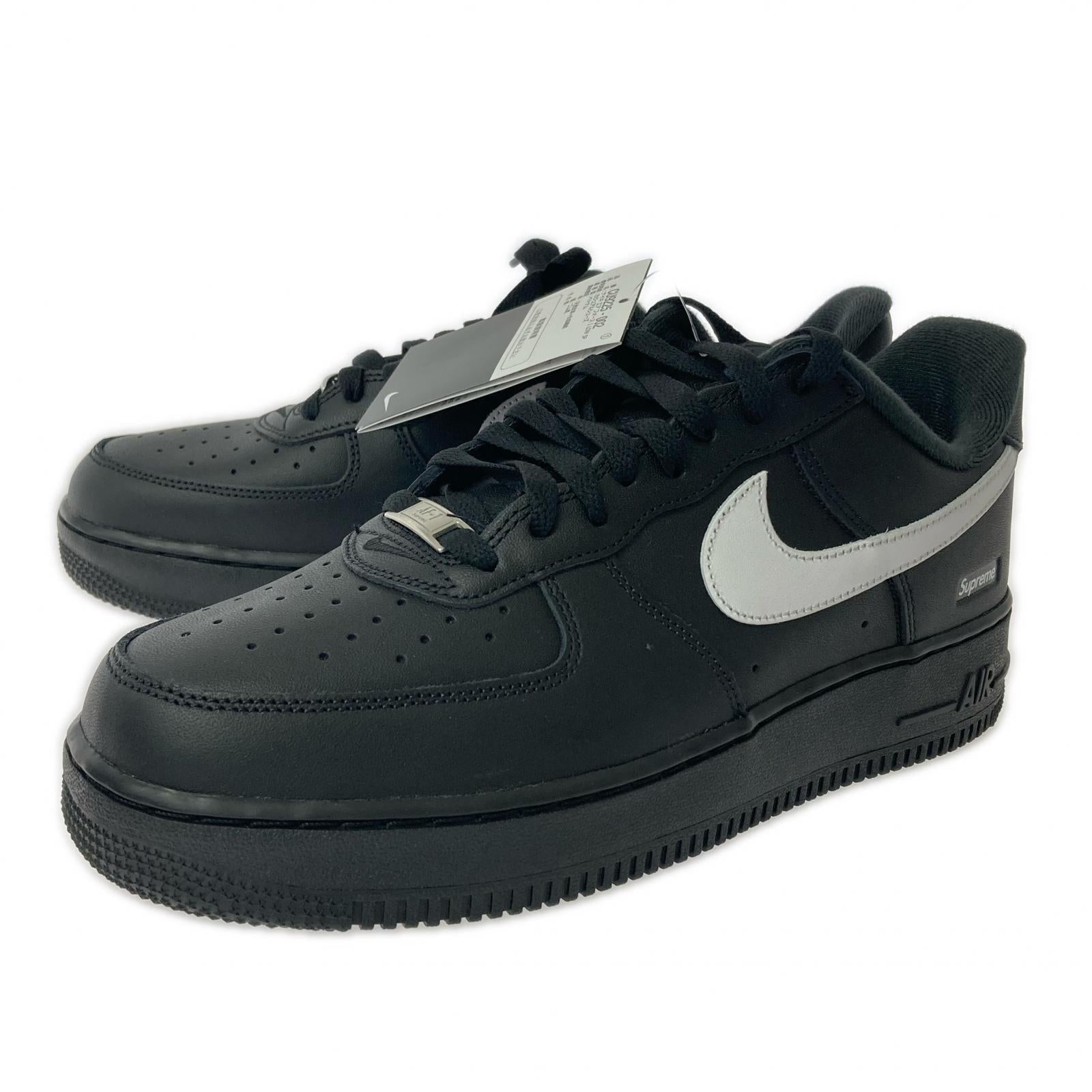 スニーカー Supreme×NIKE Air Force 1 Low CU9225-002 黒 (27.5) 27.5cm (US9 1/2 UK9 EU45) ブラック