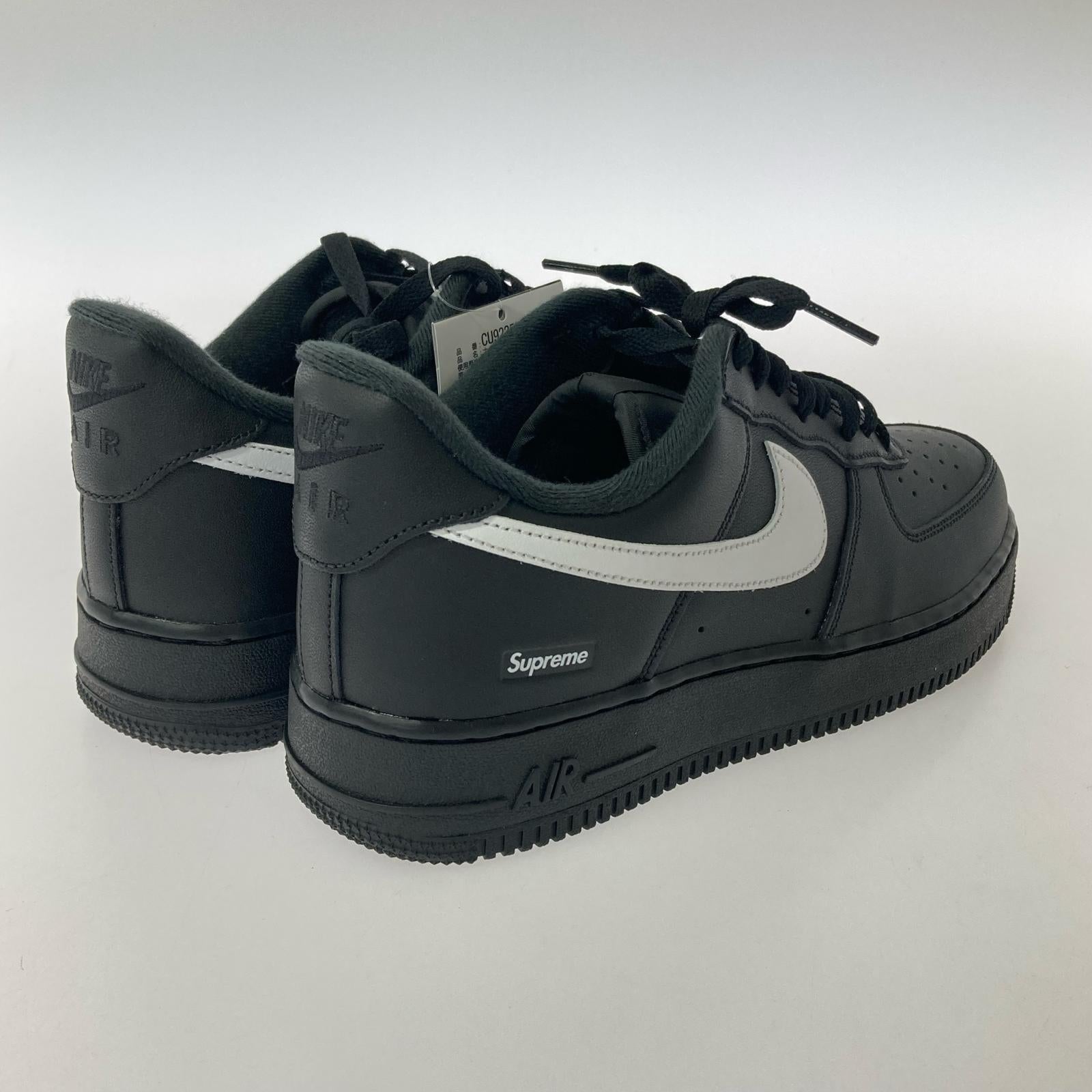 スニーカー Supreme×NIKE Air Force 1 Low CU9225-002 黒 (27.5) 27.5cm (US9 1/2 UK9 EU45) ブラック