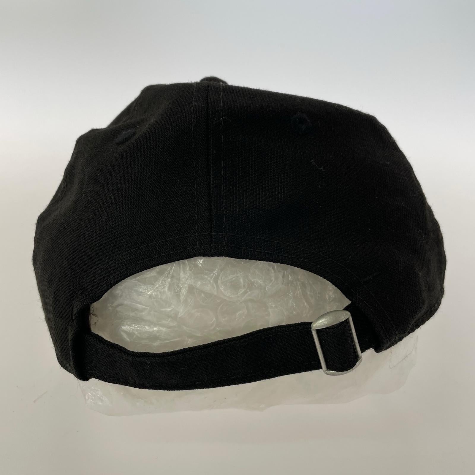 キャップ Yohji Yamamoto×NEW ERA ロゴ刺繍 6パネルキャップ 黒 ブラック