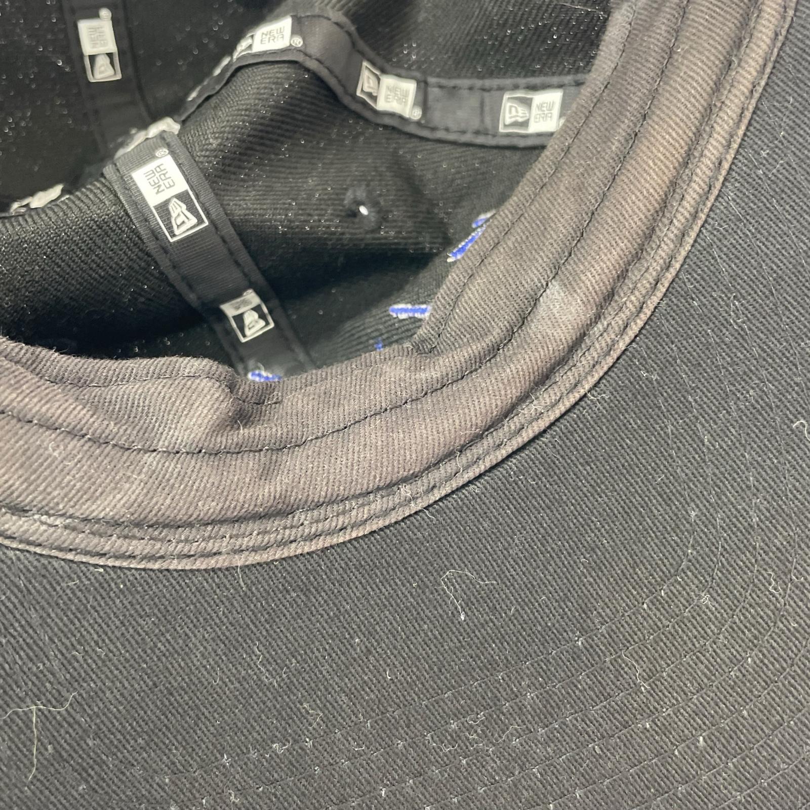 キャップ Yohji Yamamoto×NEW ERA ロゴ刺繍 6パネルキャップ 黒 ブラック