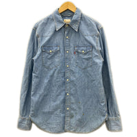 長袖シャツ TWOHORSEBRAND デニム M M ブルー