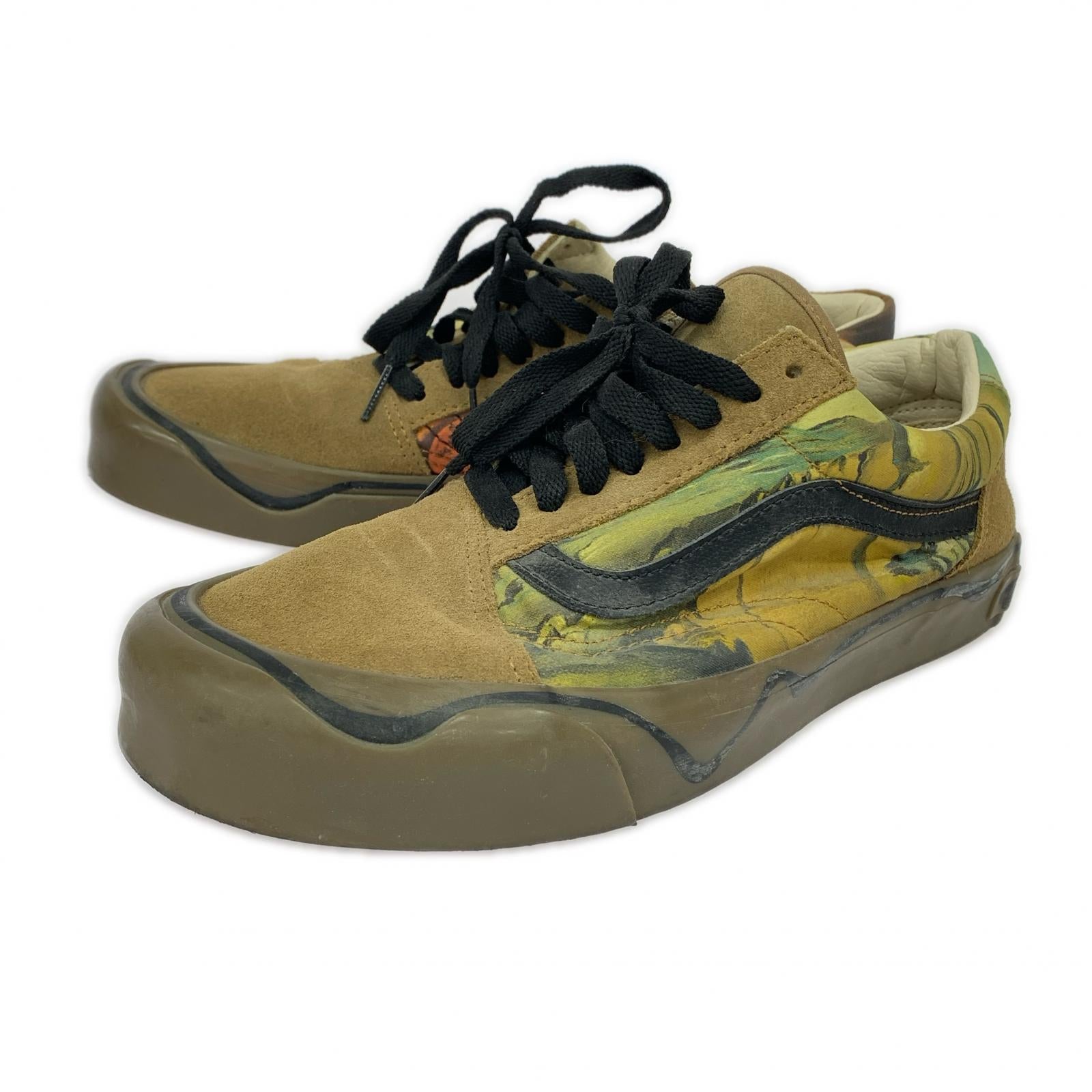 スニーカー VANS ×MOMA サルバドール ダリ 記憶の固執 アシメデザインスニーカー 25.5cm 25.5cm (US7 1/2 UK7 EU41) ブラウン