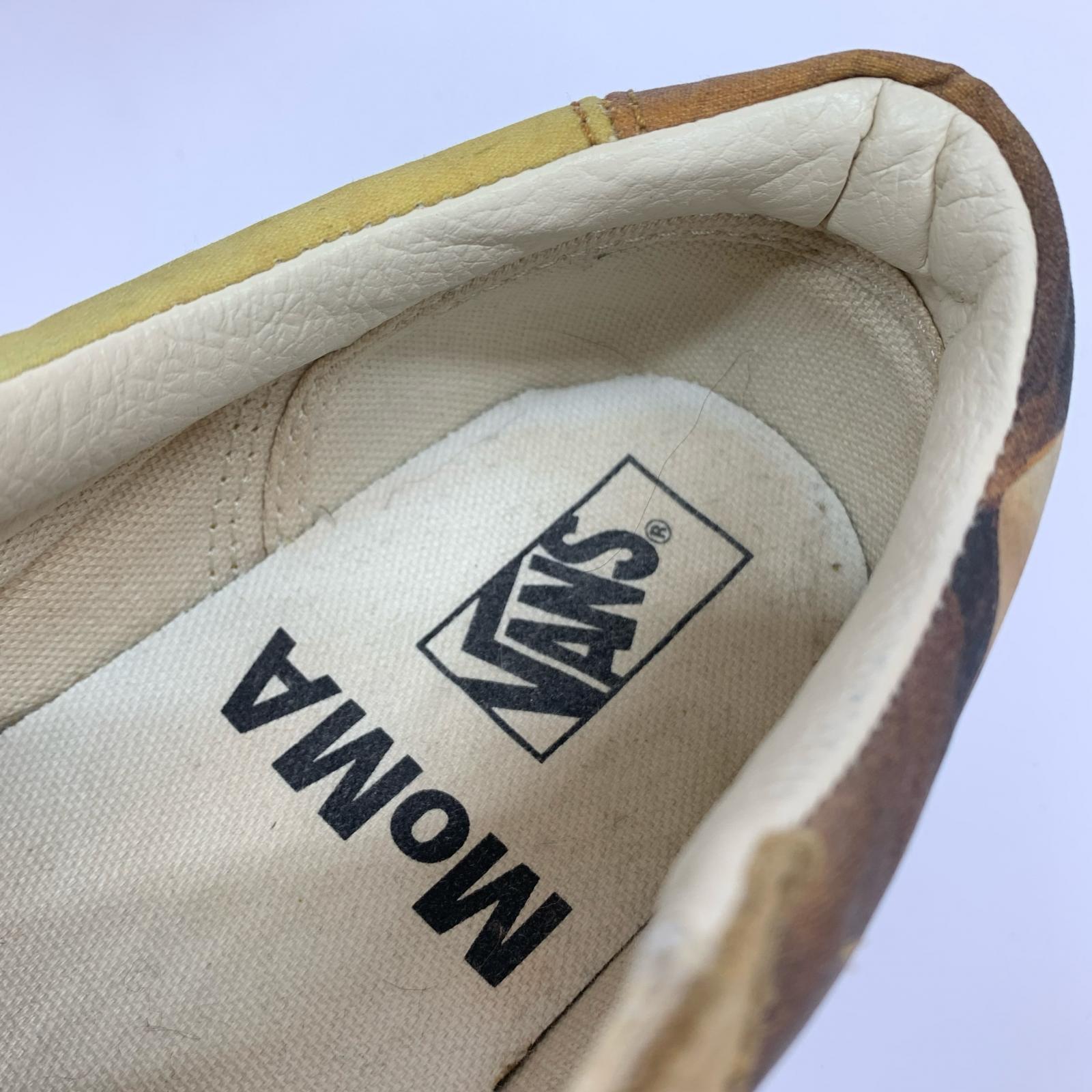 スニーカー VANS ×MOMA サルバドール ダリ 記憶の固執 アシメデザインスニーカー 25.5cm 25.5cm (US7 1/2 UK7 EU41) ブラウン