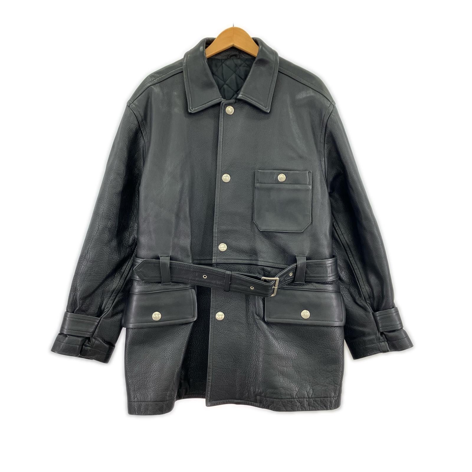 レザージャケット HOMME 田中オム期 レザージャケット 黒 HJ-050660 M M ブラック