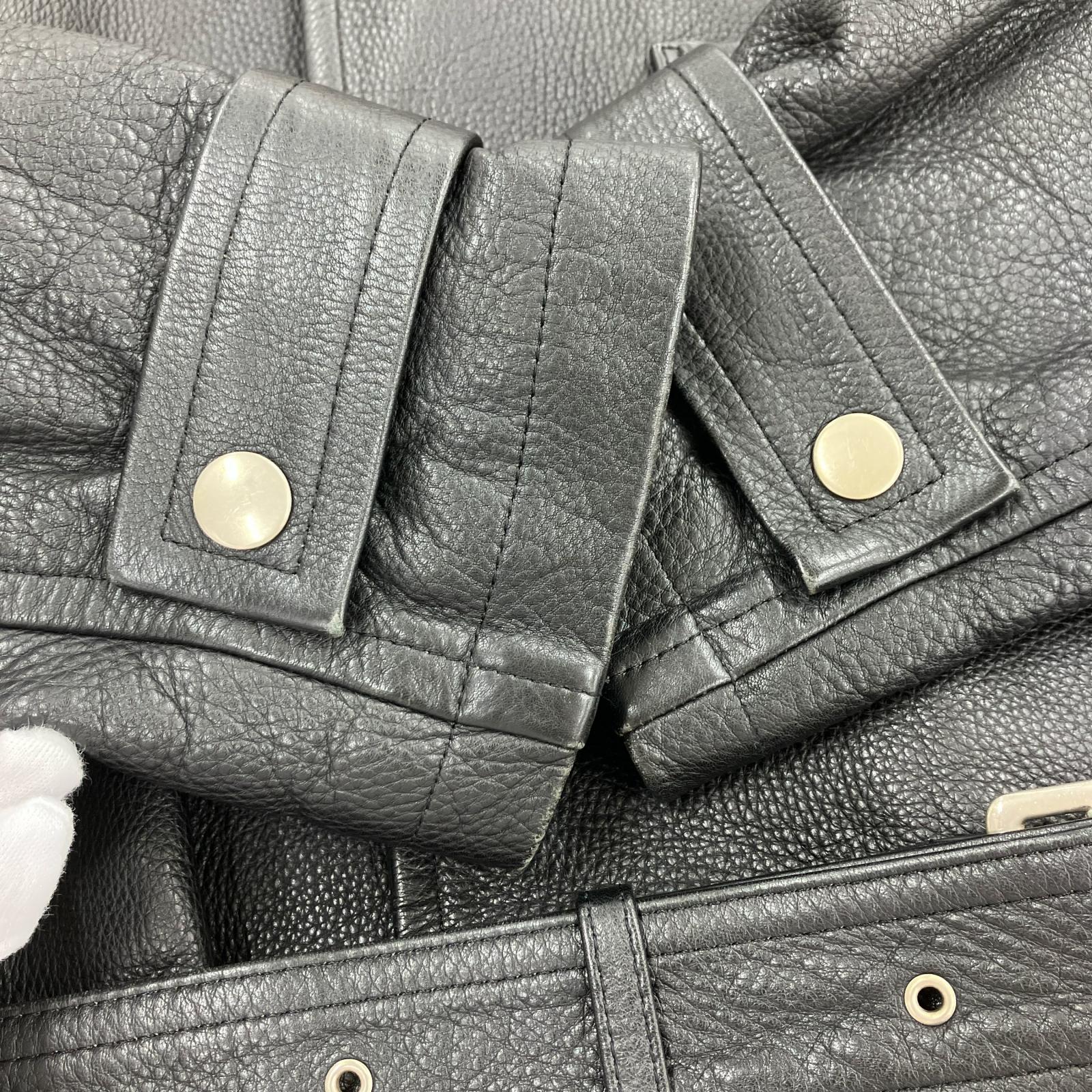 レザージャケット HOMME 田中オム期 レザージャケット 黒 HJ-050660 M M ブラック