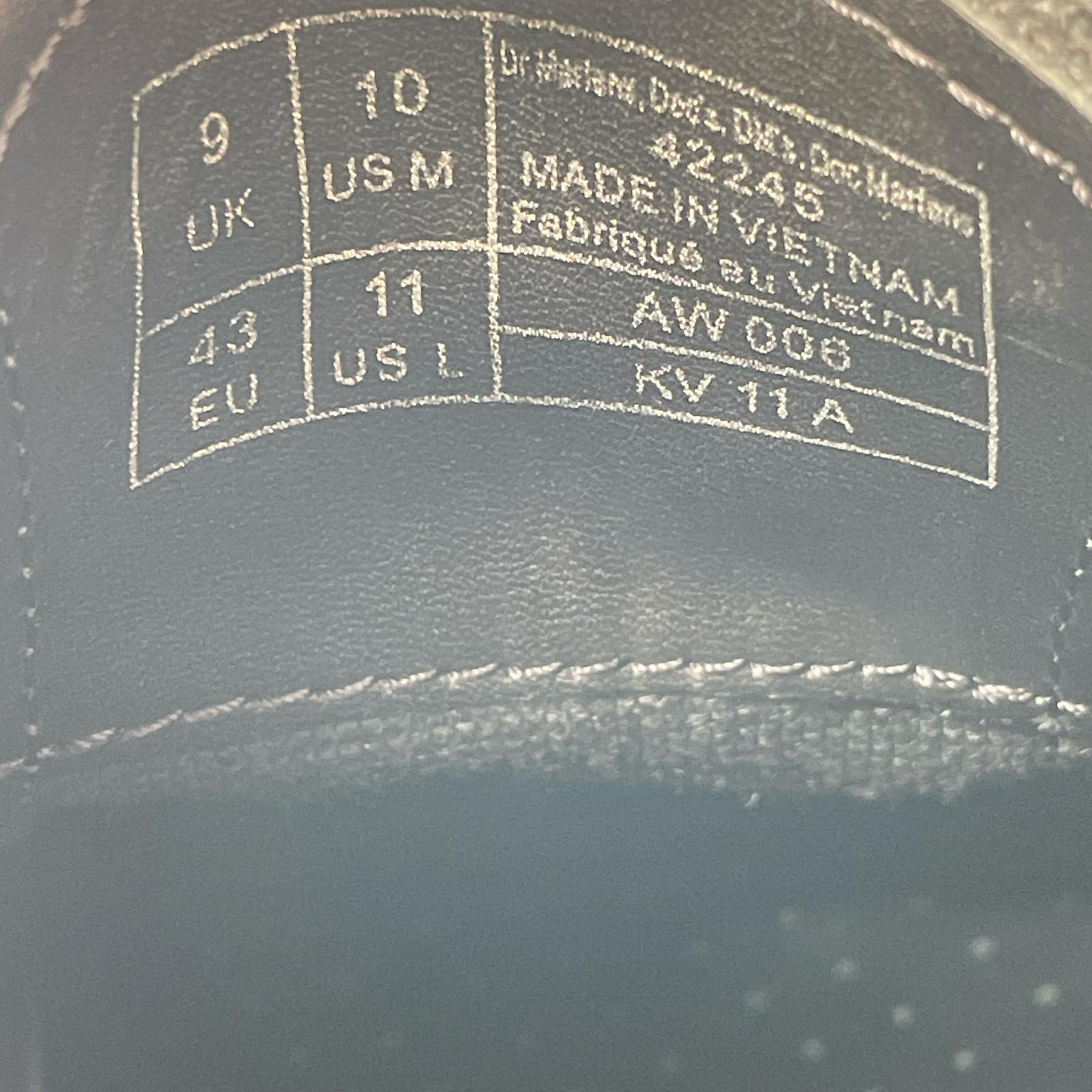 シューズ ×METALLICA 1461 DAMAGE TOUR 3ホール レザーシューズ UK9 黒 27.5cm (US9 1/2 UK9 EU45) ブラック