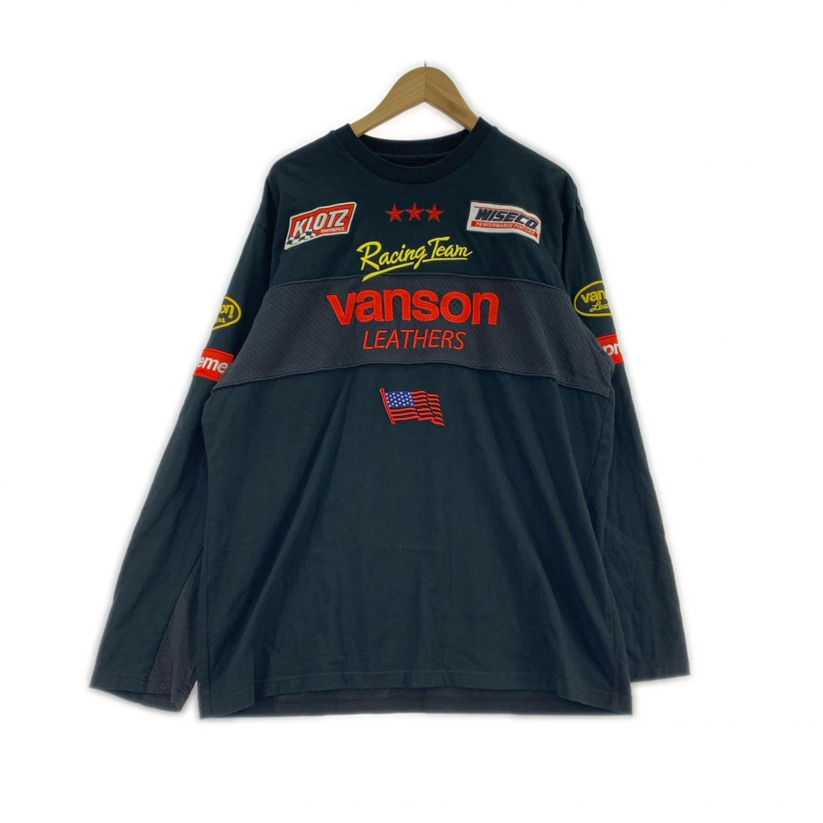 長袖Tシャツ Supreme x Vanson Leathers L/S ブラック (L) L ブラック