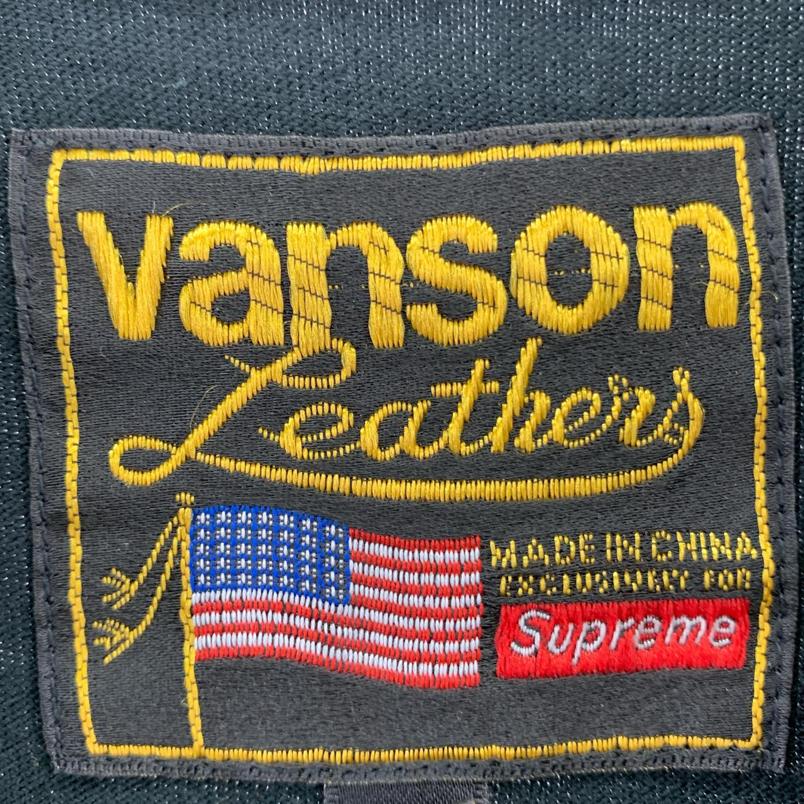 長袖Tシャツ Supreme x Vanson Leathers L/S ブラック (L) L ブラック