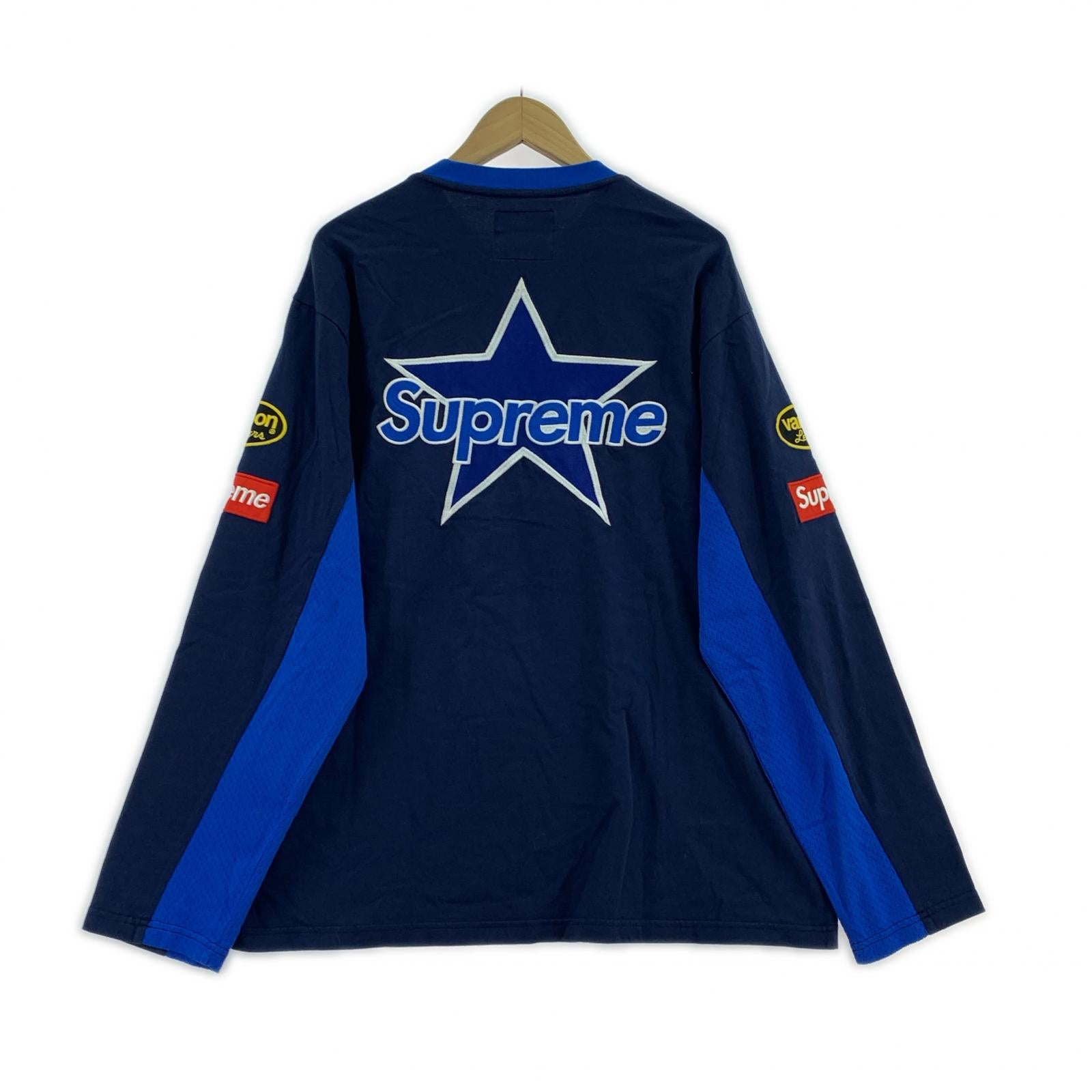 長袖Tシャツ Supreme x Vanson Leathers L/S ブルー (L) L