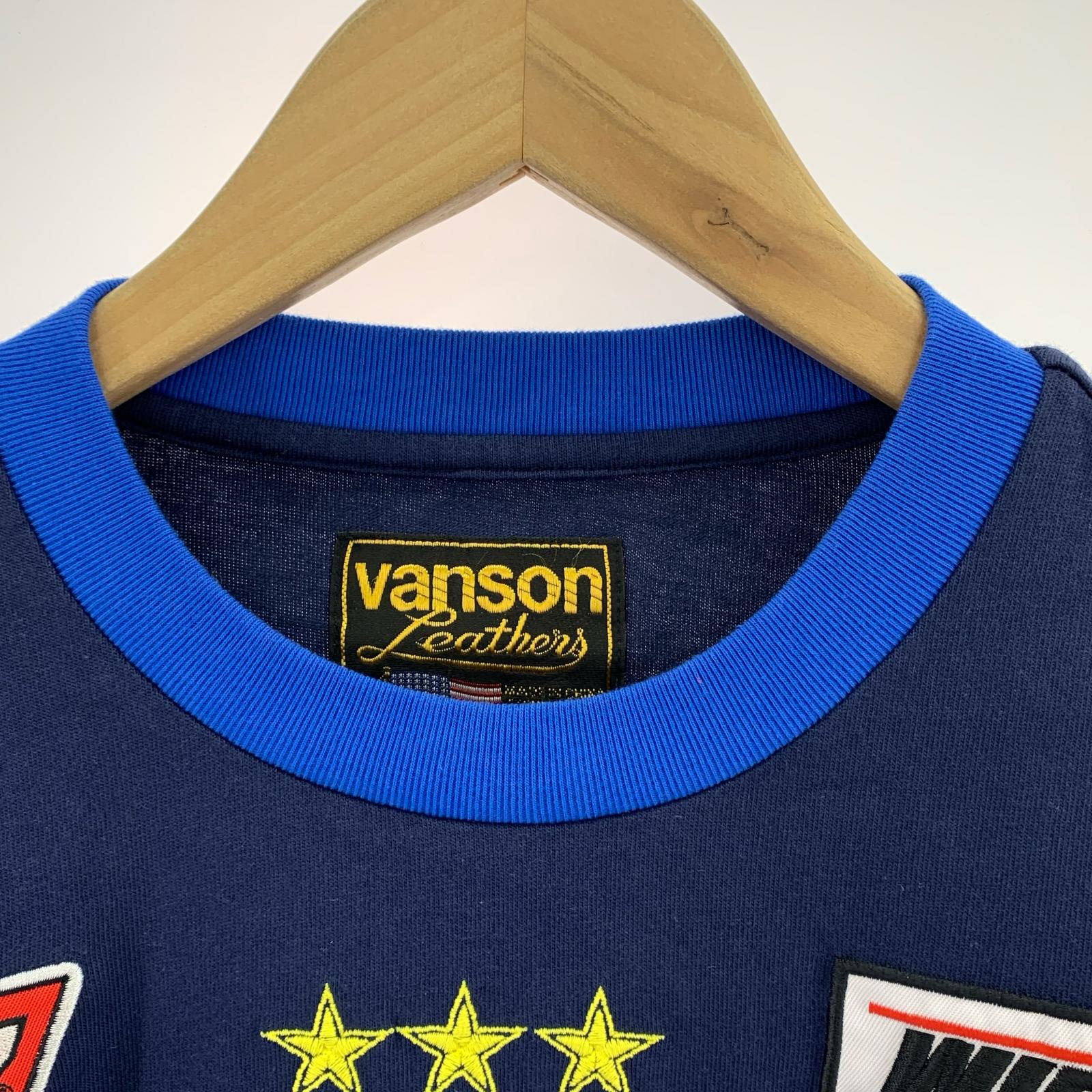 長袖Tシャツ Supreme x Vanson Leathers L/S ブルー (L) L