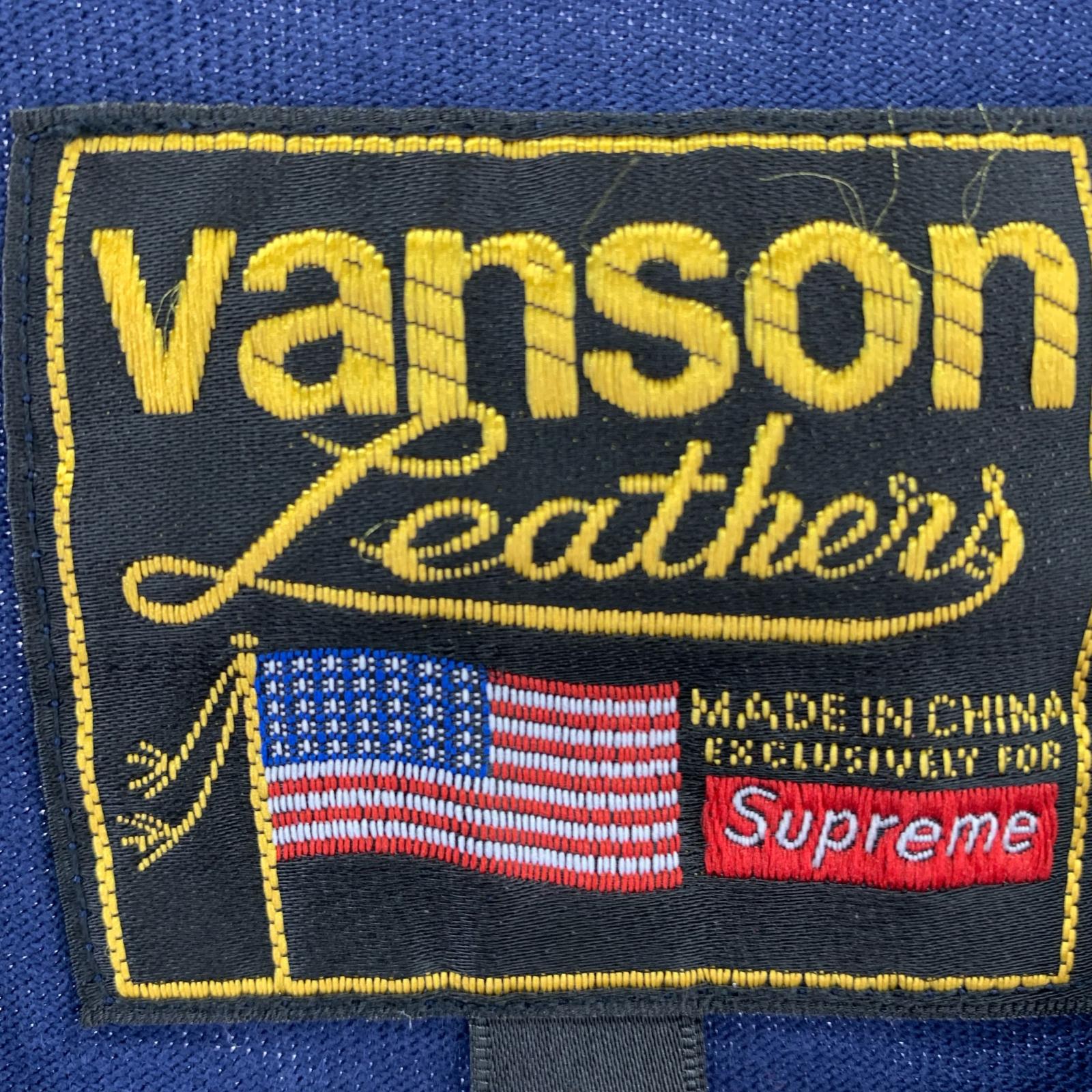 長袖Tシャツ Supreme x Vanson Leathers L/S ブルー (L) L