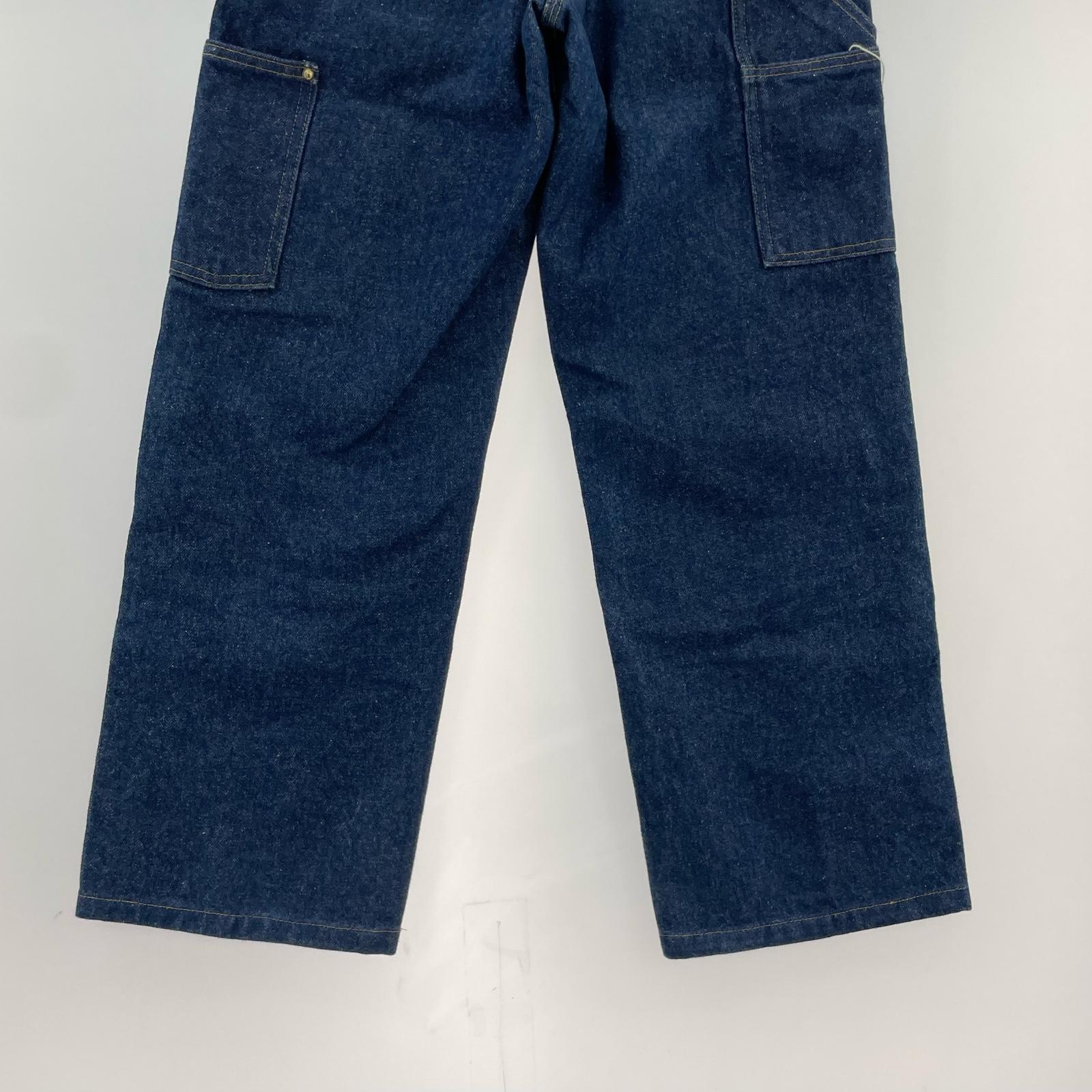 デニムパンツ 80~90s 星タグ デニムペインターパンツ W30 30 ブルー