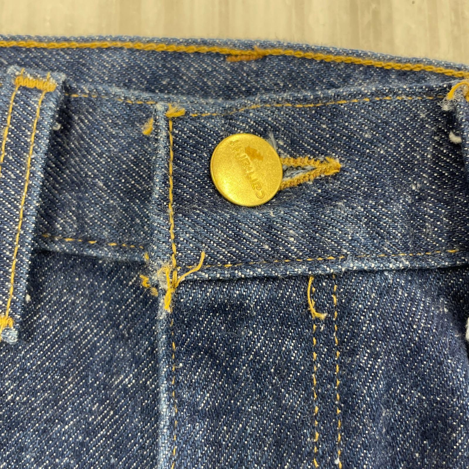 デニムパンツ 80~90s 星タグ デニムペインターパンツ W30 30 ブルー