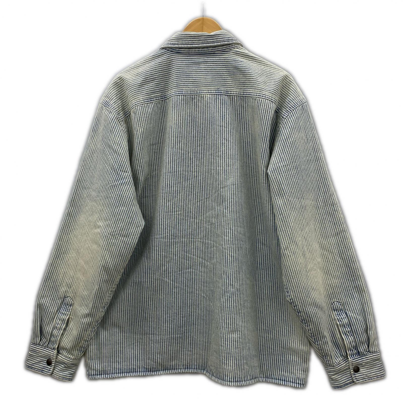 ジャケット Supreme Quilted Lined Denim Snap Shirt L L ブルー