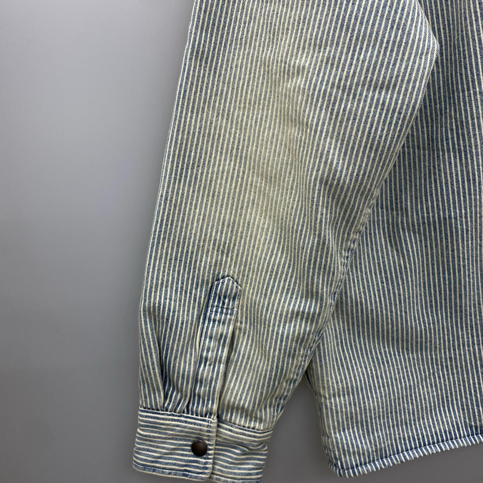 ジャケット Supreme Quilted Lined Denim Snap Shirt L L ブルー
