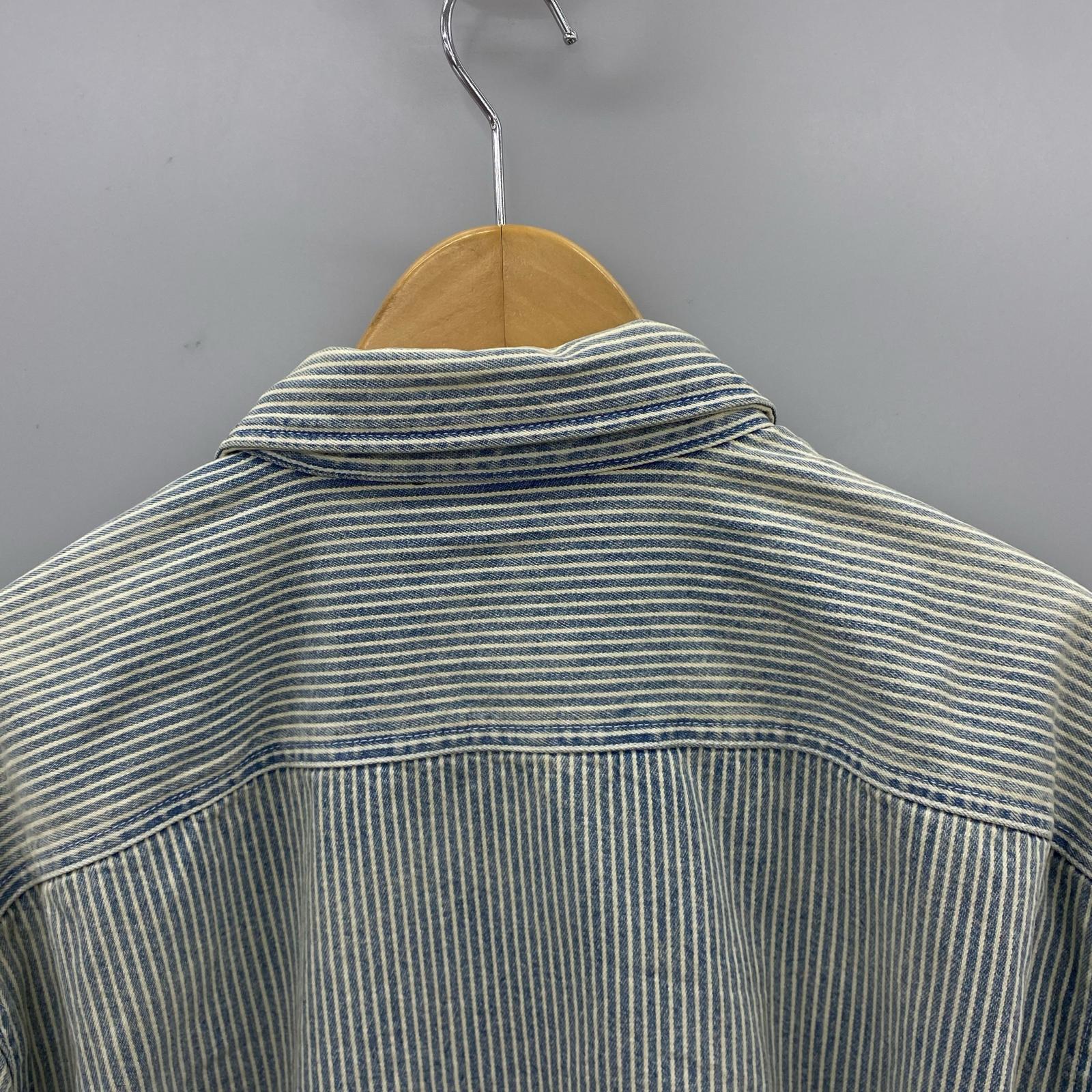 ジャケット Supreme Quilted Lined Denim Snap Shirt L L ブルー