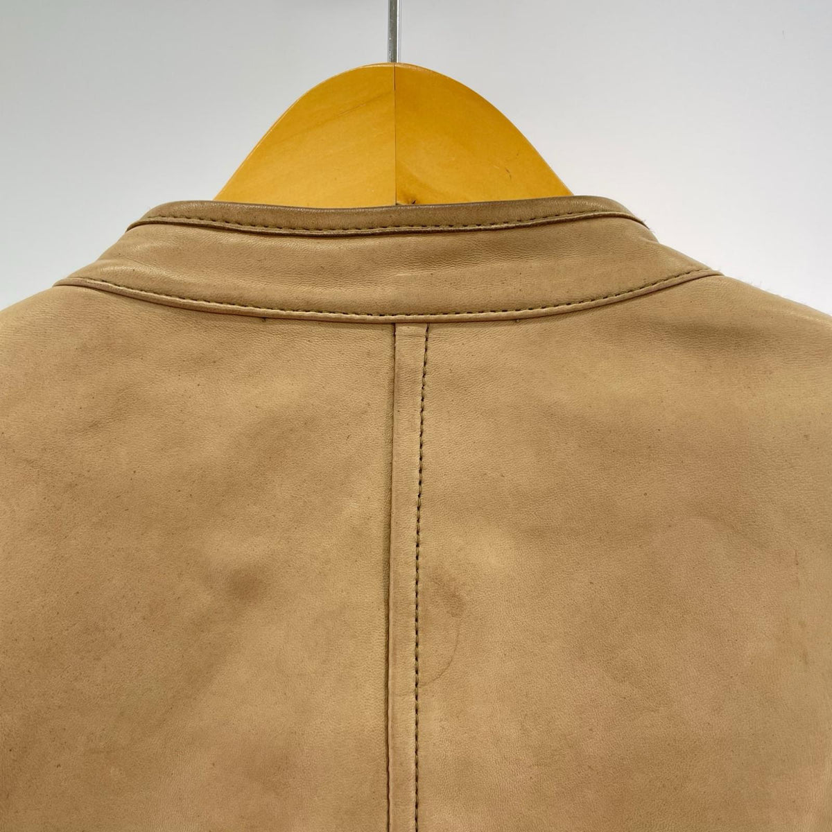 レザージャケット Leather Multi Pocket Jacket BEG 38 ベージュ