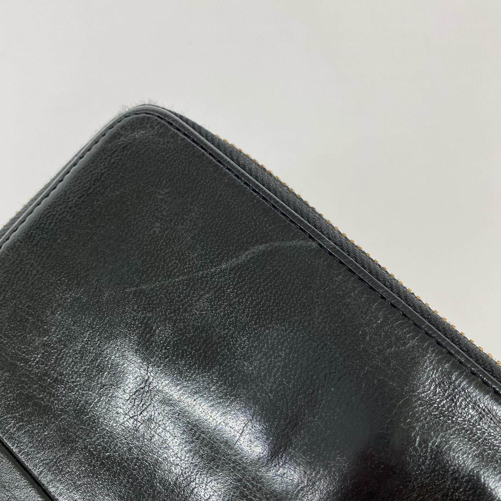 長財布 馬革 黒 ブラック