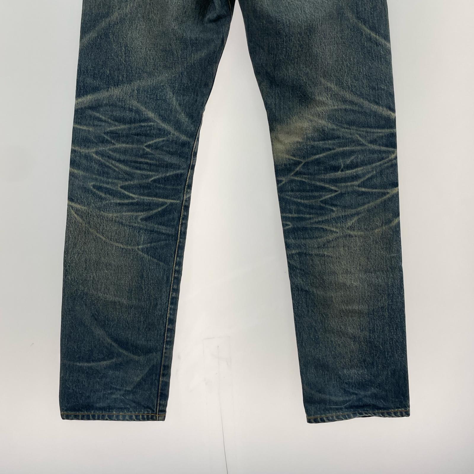 デニムパンツ SC SUBCULTURE 100本限定 66 加工セルヴィッジ-1 1 ブルー
