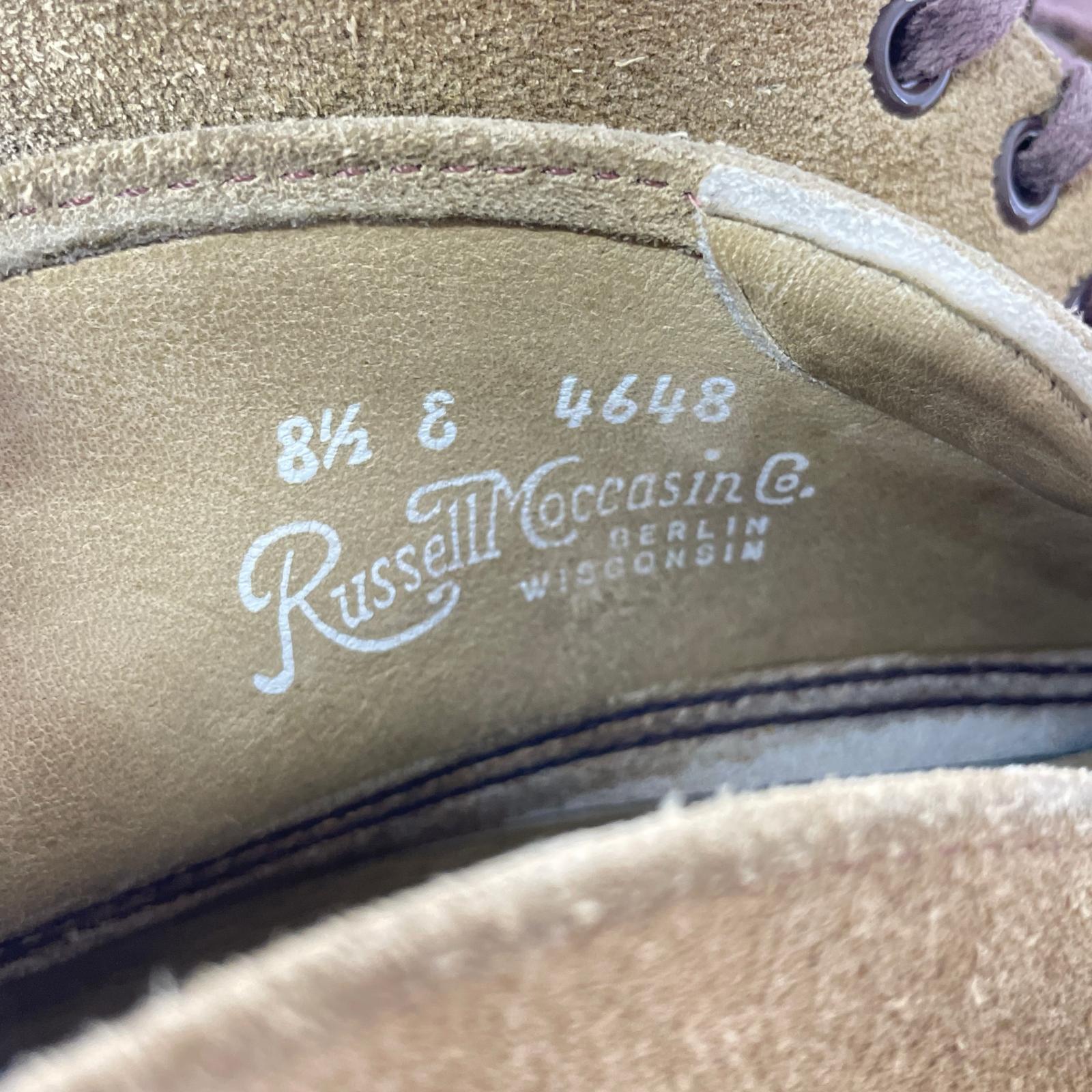 ブーツ RUSSELL MOCCASIN Sporting Clays Chukka チャッカブーツ 8 1/2 ベージュ