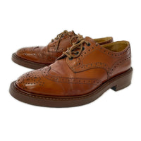 シューズ Tricker's M5633 BOURTON ウィングチップメダリオンシューズ 8 キャメル
