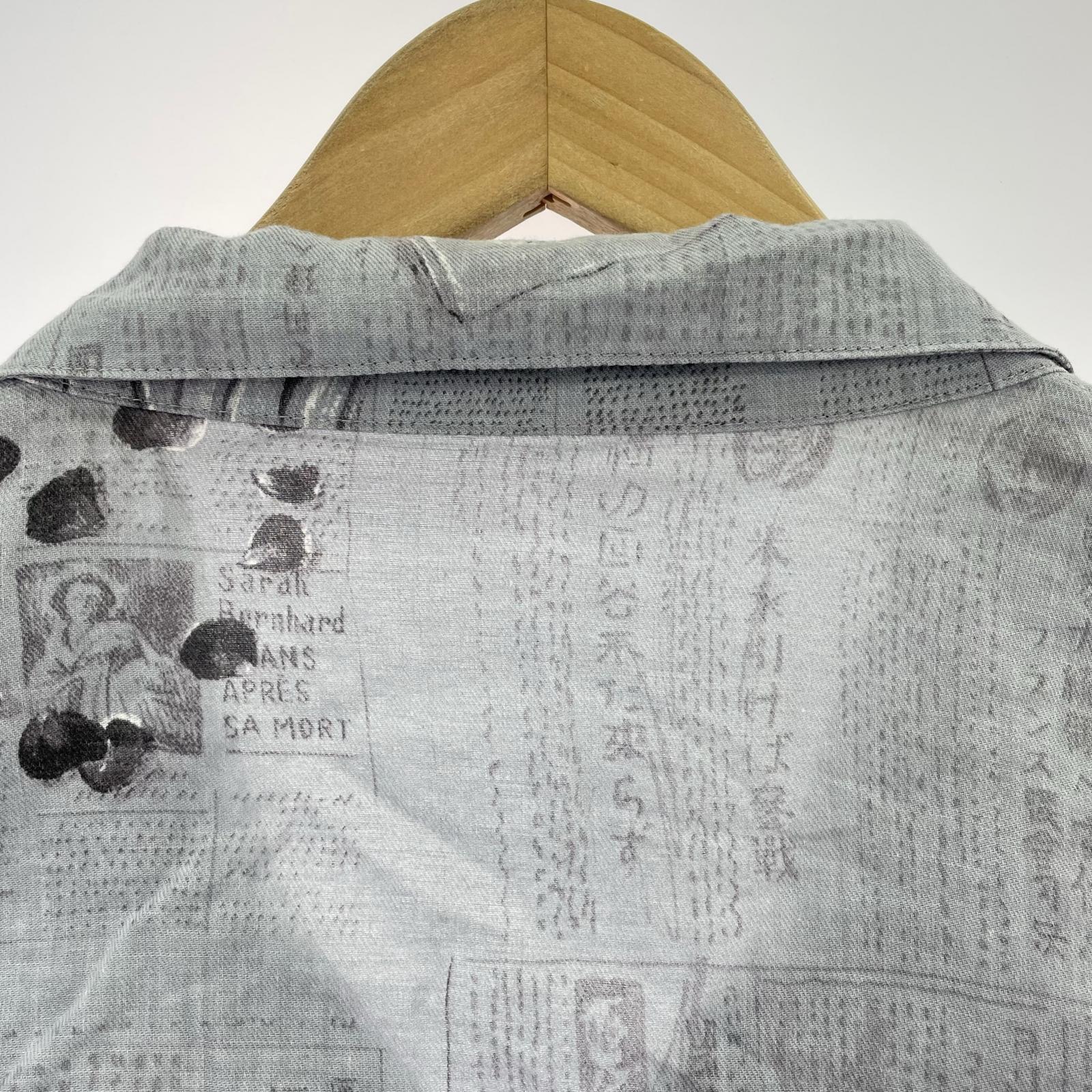 半袖シャツ MONSIEUR KURATA COTTON LINEN グレー (XL) グレー