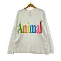 長袖Tシャツ ×STUDIO WEAREALLANIMALS Animal WHT M M ホワイト